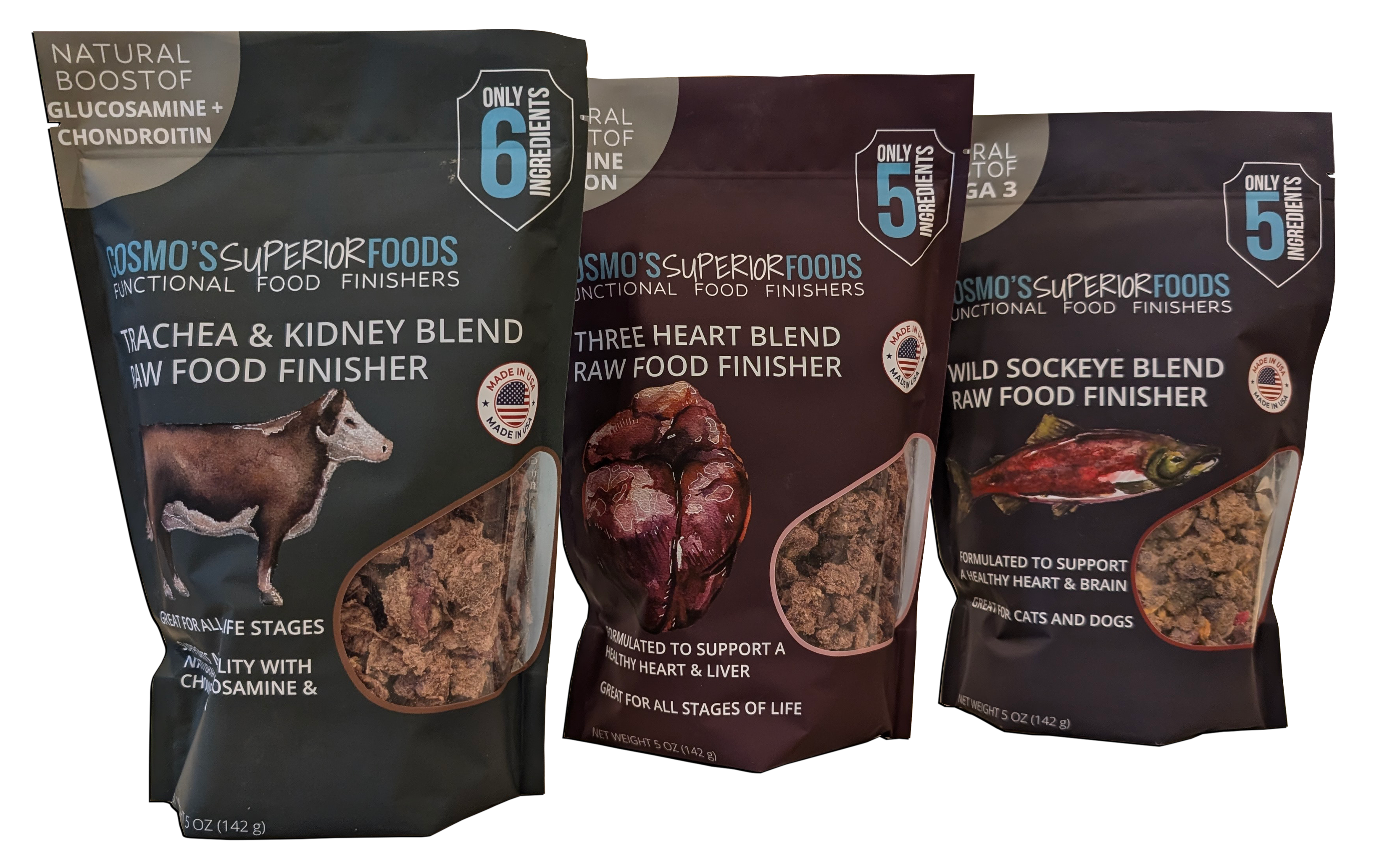 **NEW RELEASE** Cosmo's Wild Sockeye RAW Functional Food Finisher™ -- Natural Omega-3s