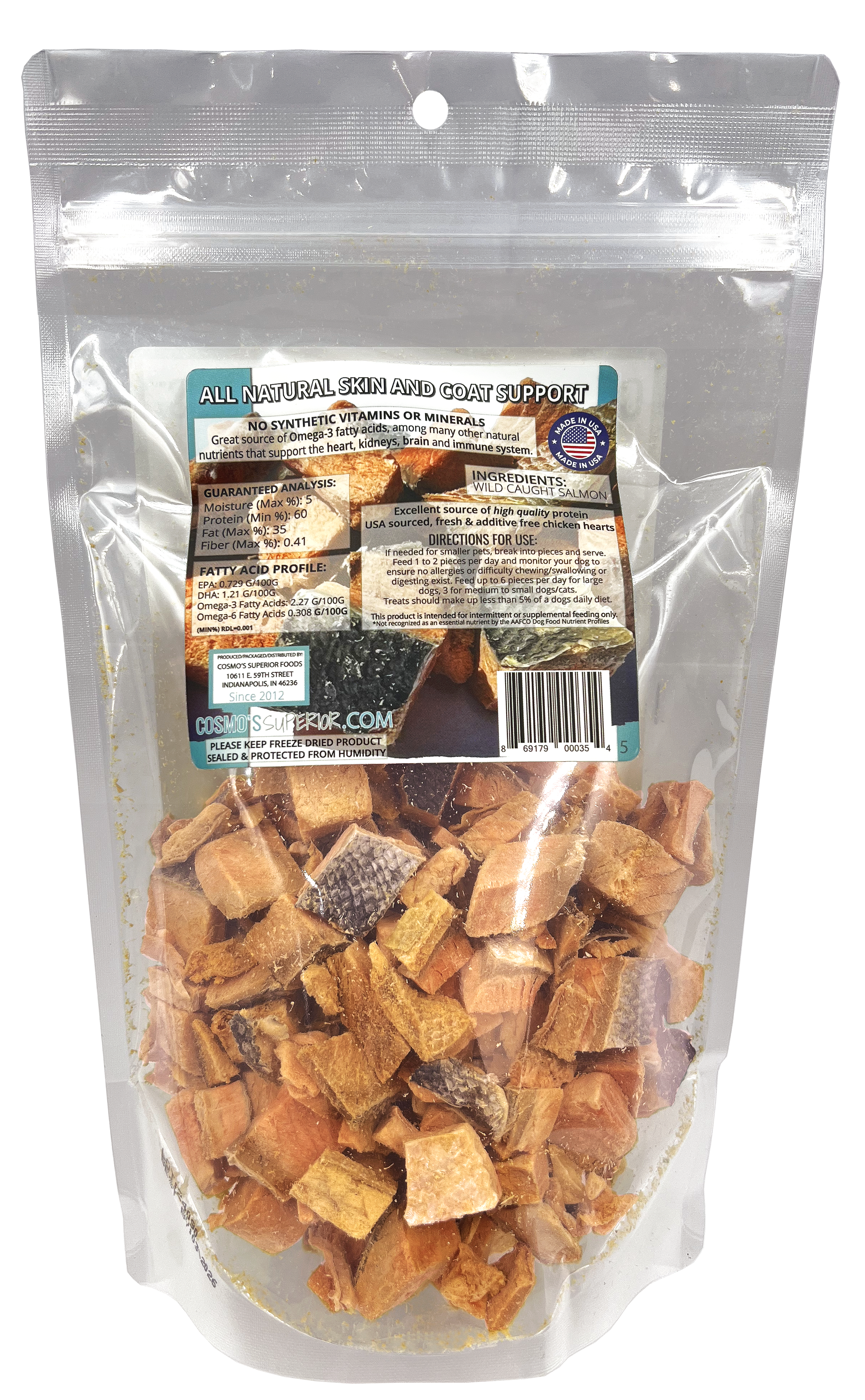 Cosmo's Wild Caught Sockeye Salmon 5 oz.