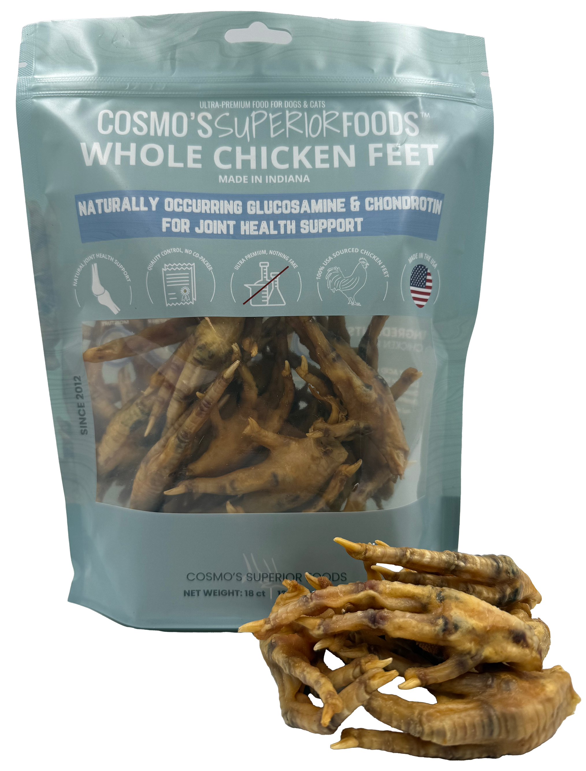18 ct. Cosmo's Chicken Feet