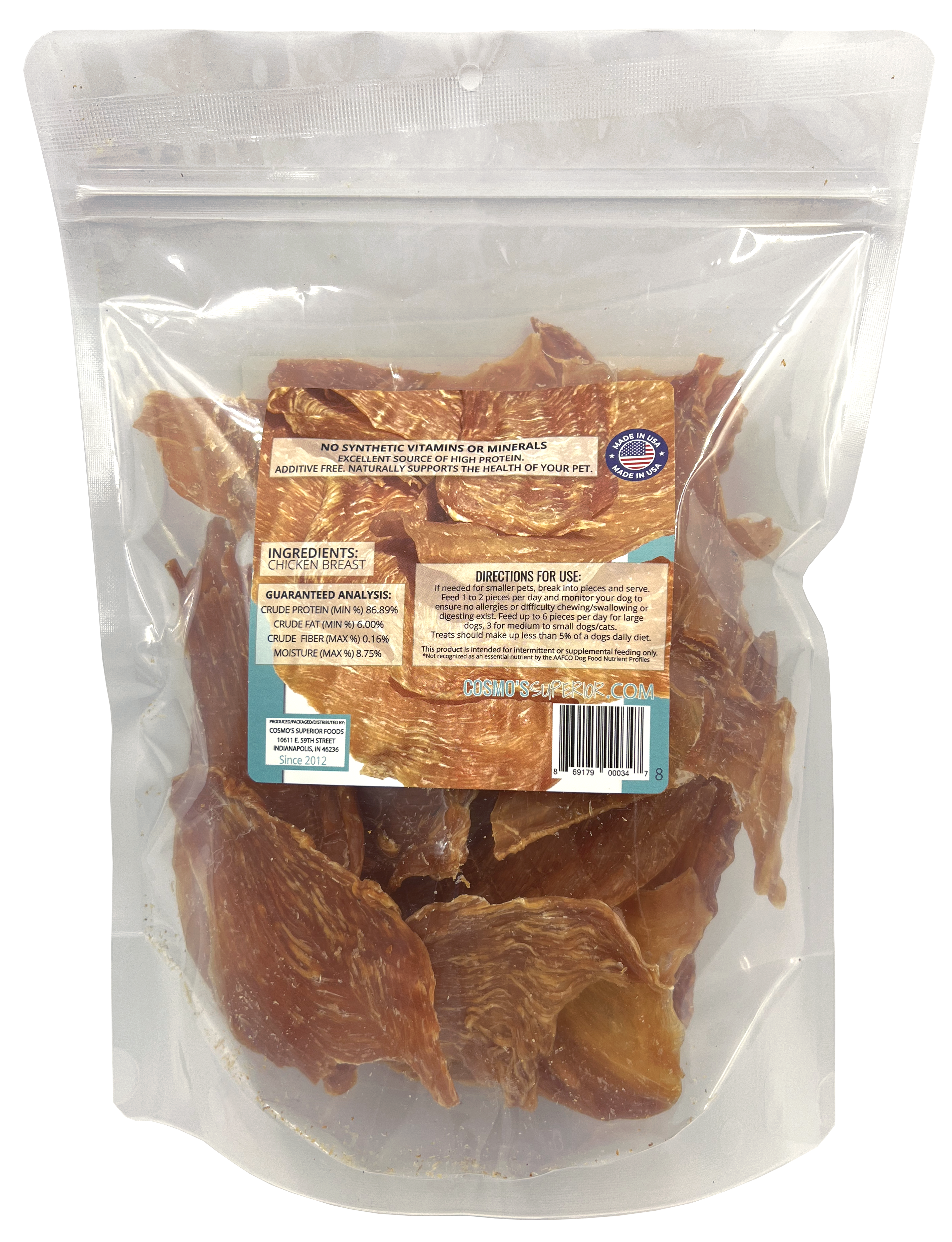 Cosmo's Signature Chicken Jerky - 8 oz