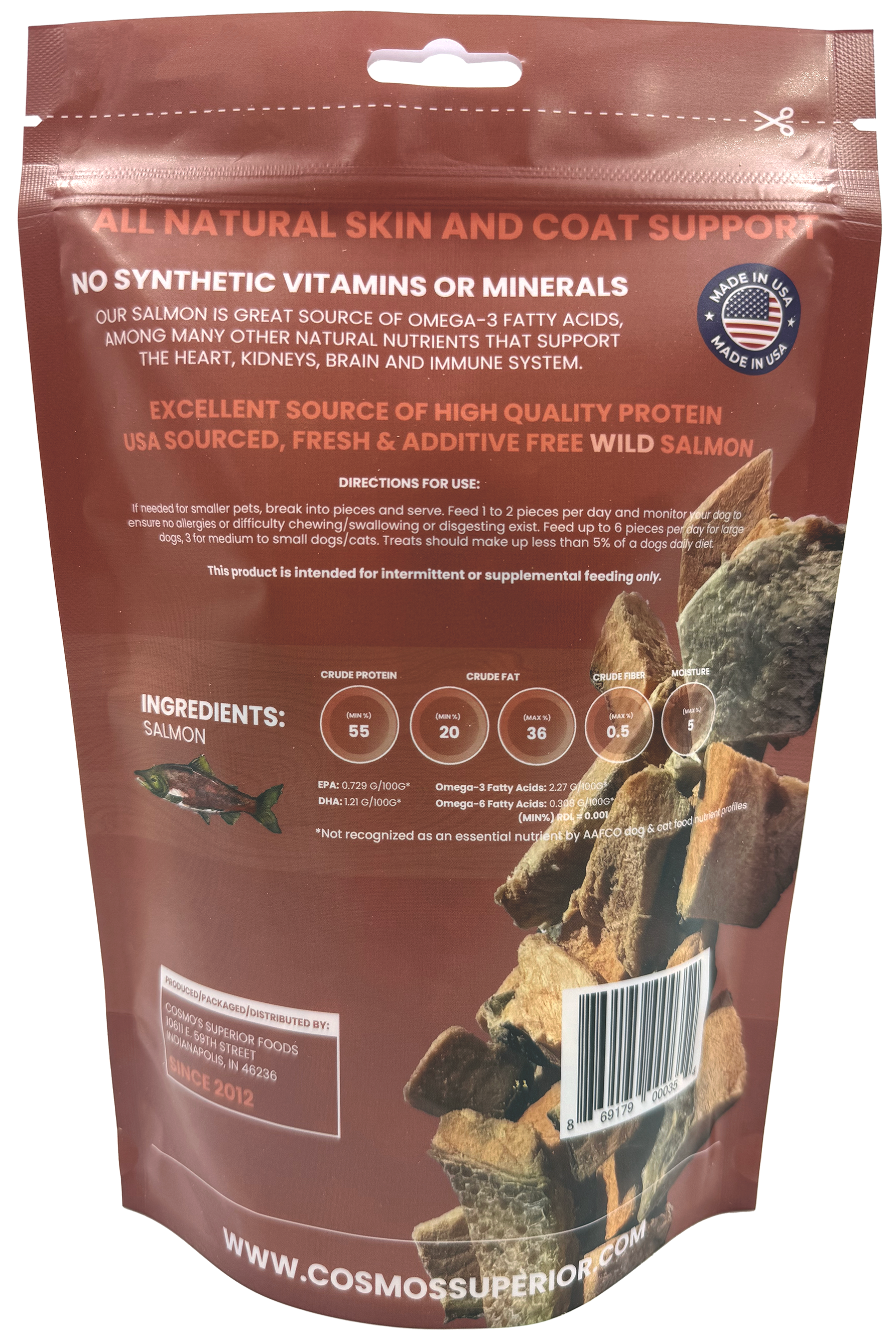 Cosmo's Wild Caught Sockeye Salmon 5 oz.