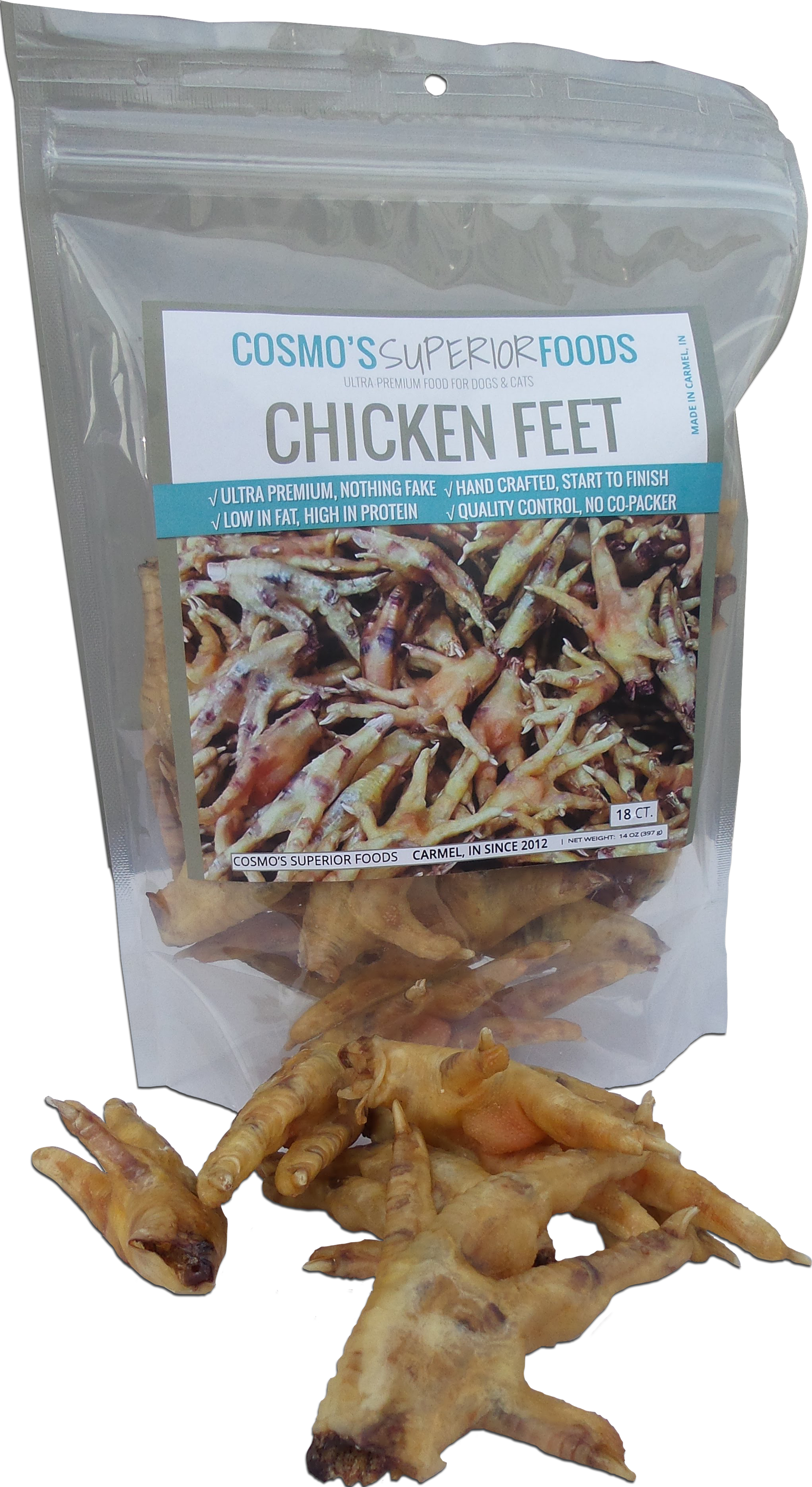 100 or 200 ct Bulk Cosmo's Chicken Feet