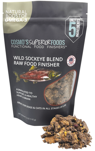 **NEW RELEASE** Cosmo's Wild Sockeye RAW Functional Food Finisher™ -- Natural Omega-3s