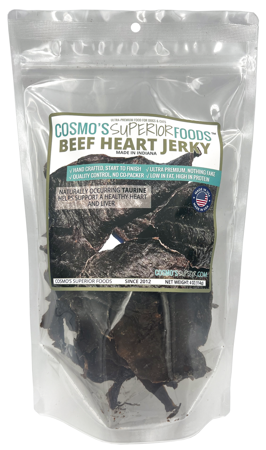 Cosmo's Signature Beef Heart 4 oz