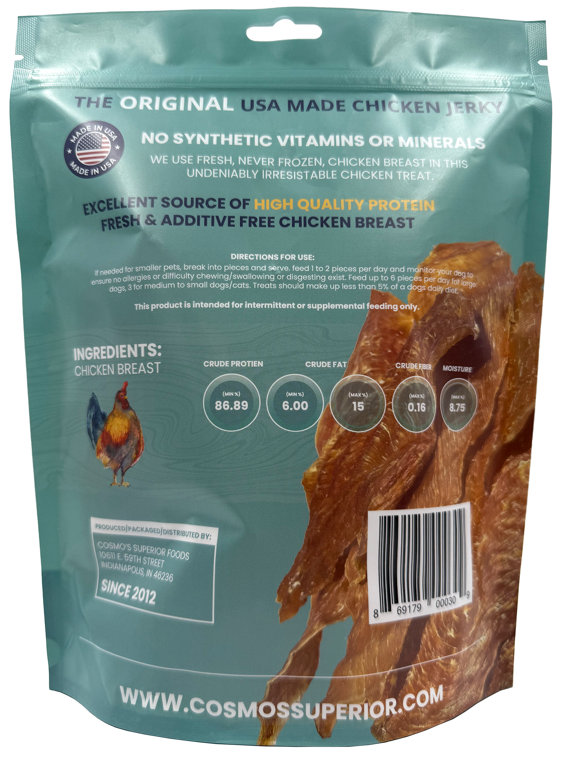 Cosmo's Signature Chicken Jerky - 8 oz