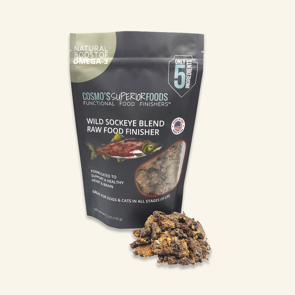 **NEW RELEASE** Cosmo's Wild Sockeye RAW Functional Food Finisher™ -- Natural Omega-3s