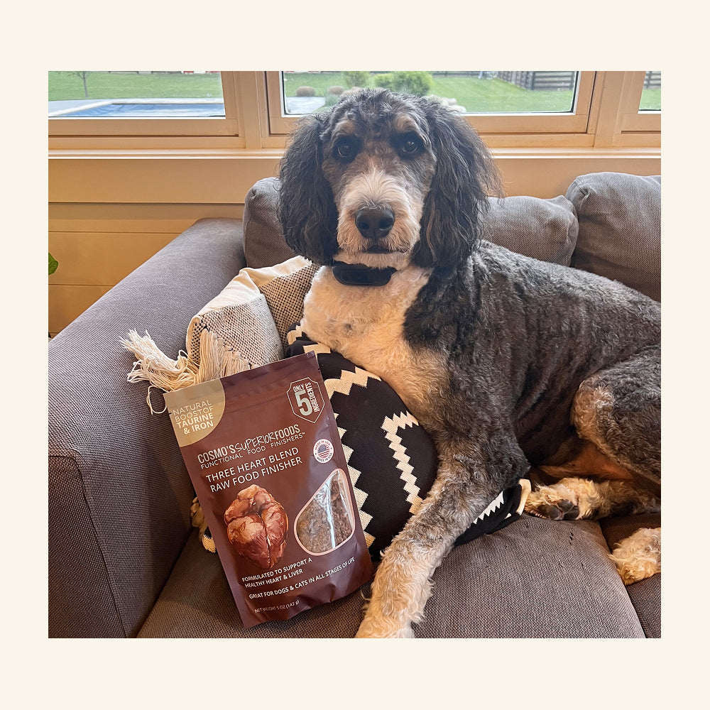 **NEW RELEASE** Cosmo's Three Heart Blend Raw Food Finisher™ -- Heart & Liver Health!