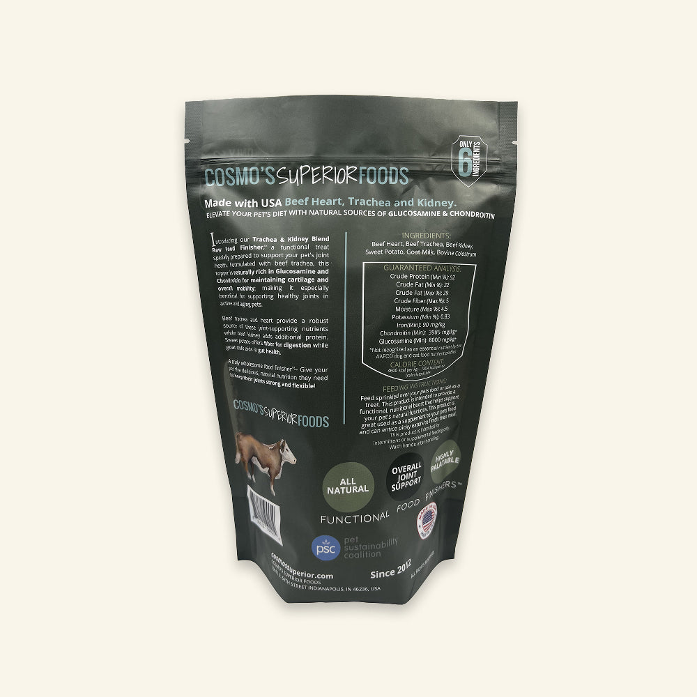**NEW RELEASE** Cosmo's Trachea & Kidney Raw Food Finisher™ -- Mobility Support!