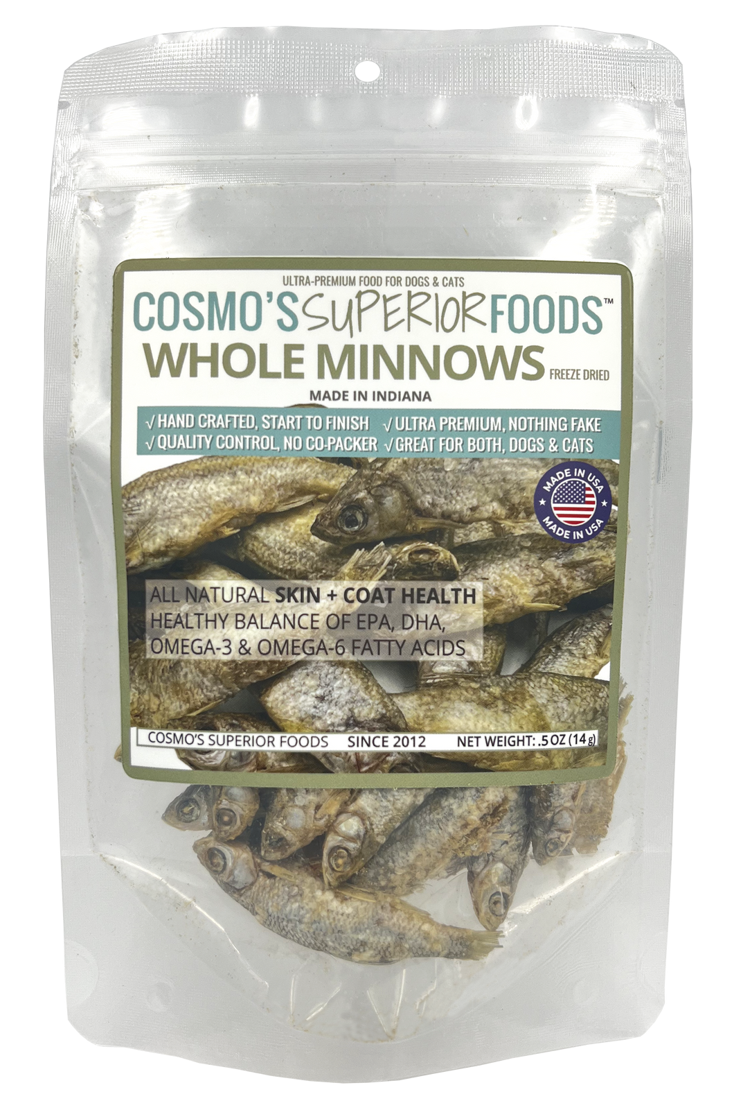 Cosmo's Superior Whole Minnow 0.5 oz